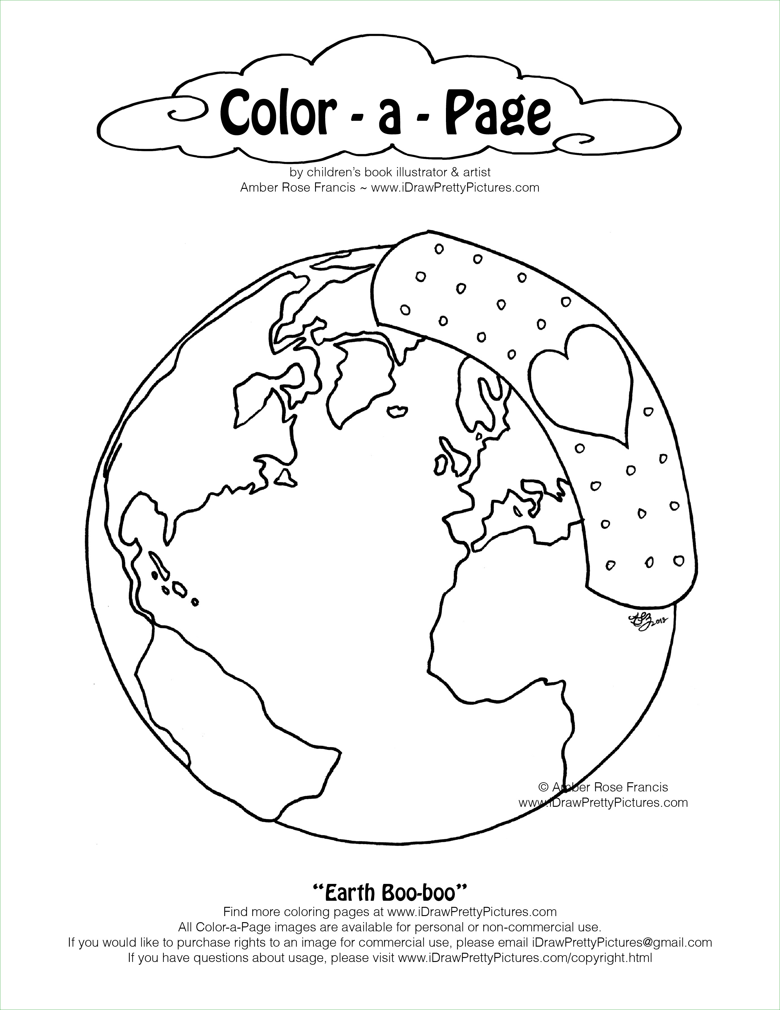 earth day coloring pages 2013 - photo #15